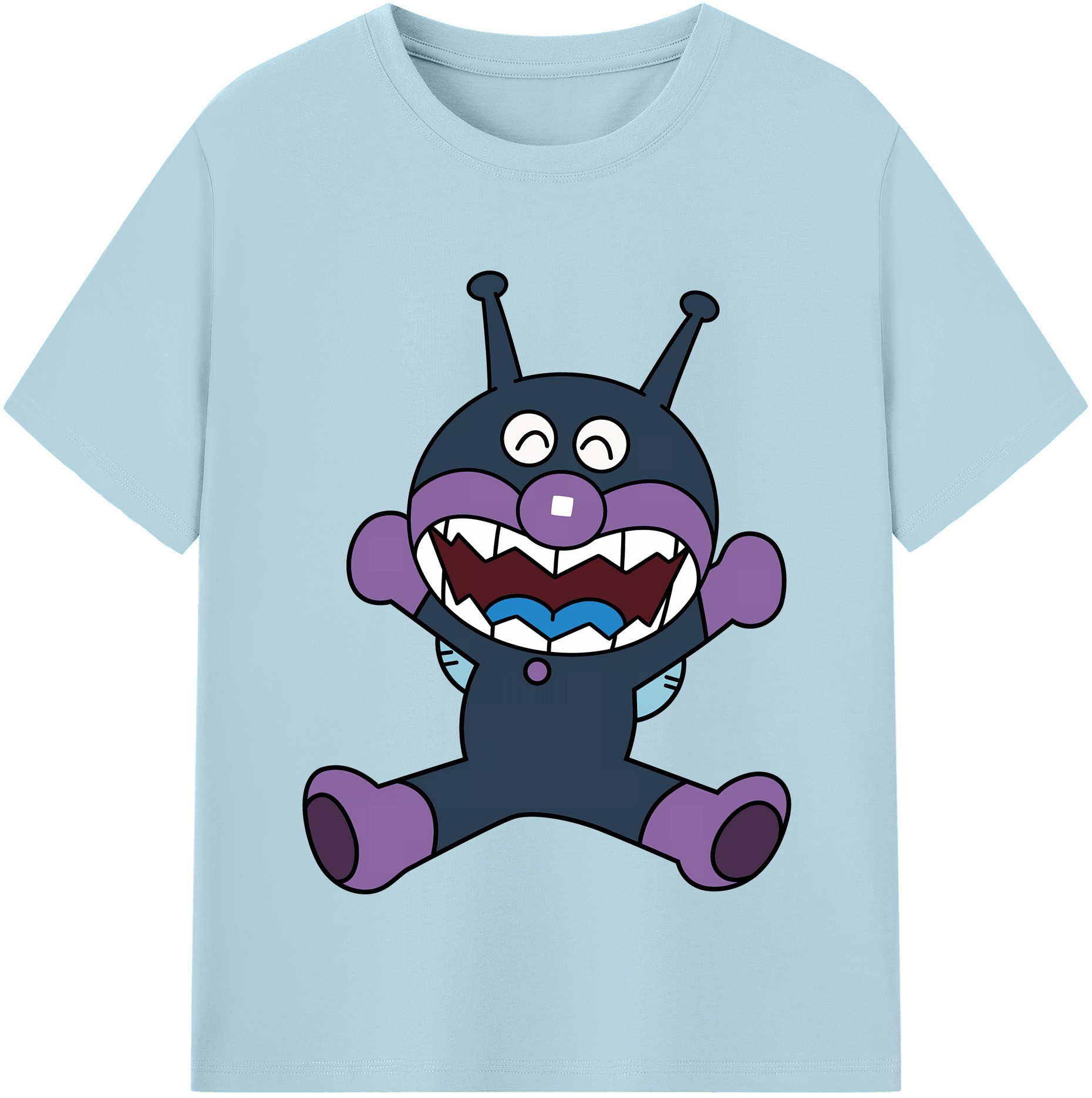 （画像用） アンパンマン Anpanman 綿100％半袖Tシャツ（フロントプリント）
